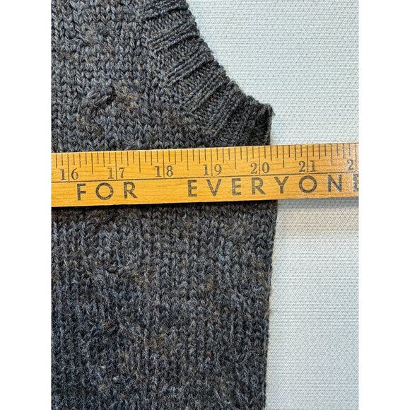 Vintage Parker Of Vienna Knit Sweater Vest XL Gray Wool Blend - Picture 6 of 9